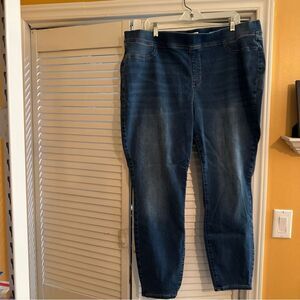 Wonderly Dark Blue Ankle Jeans